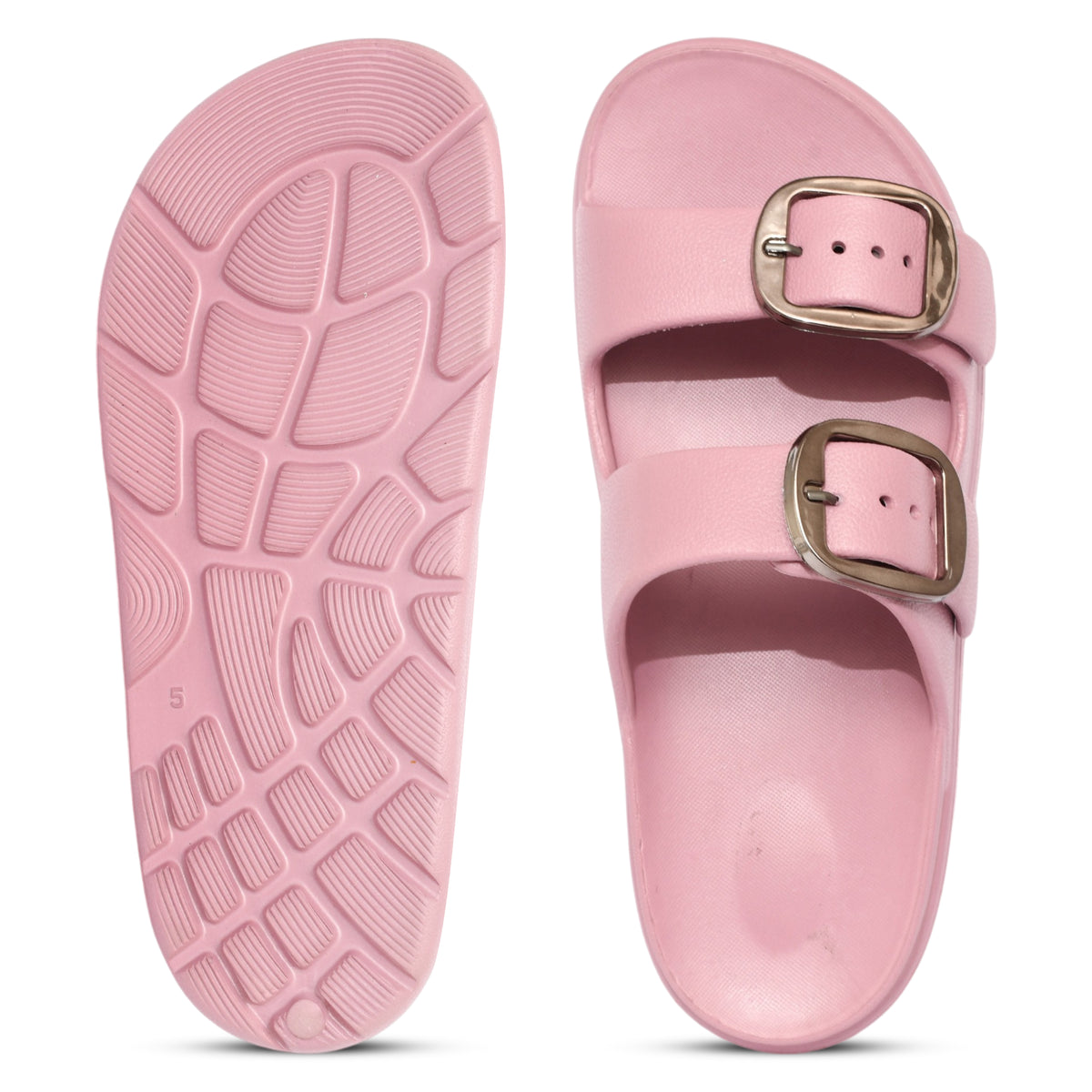 Pearl Block Heels - Pink
