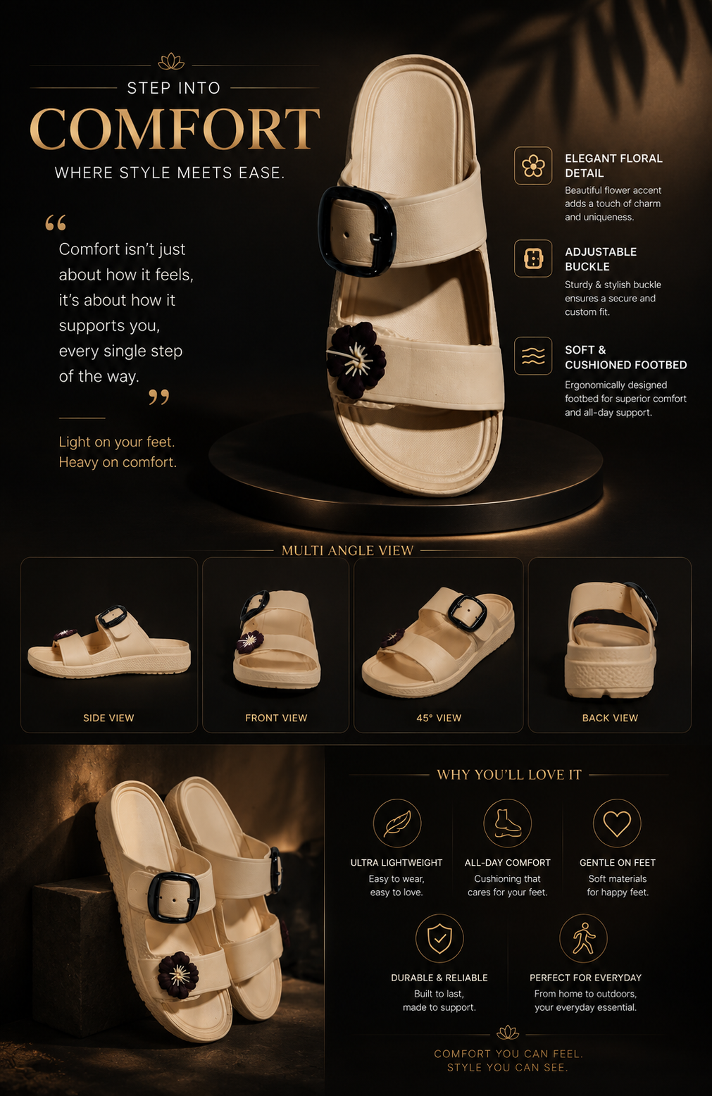 Lily Block Heels - Beige