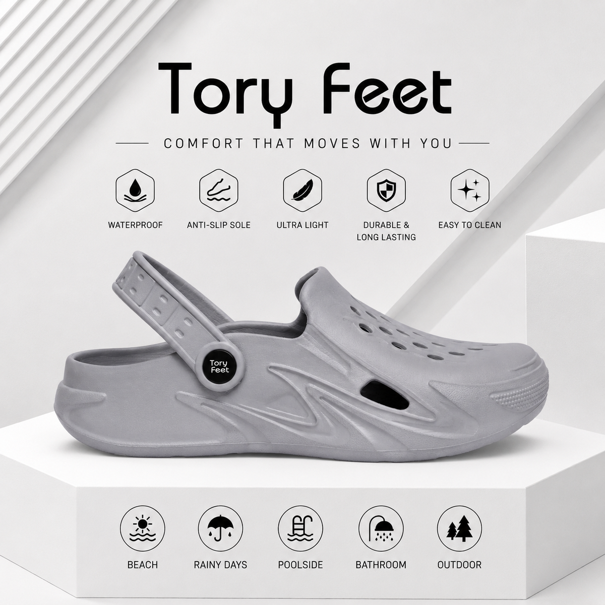 Clog 12806 - Grey