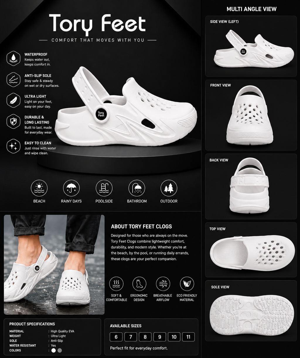 Clog 12806 - White