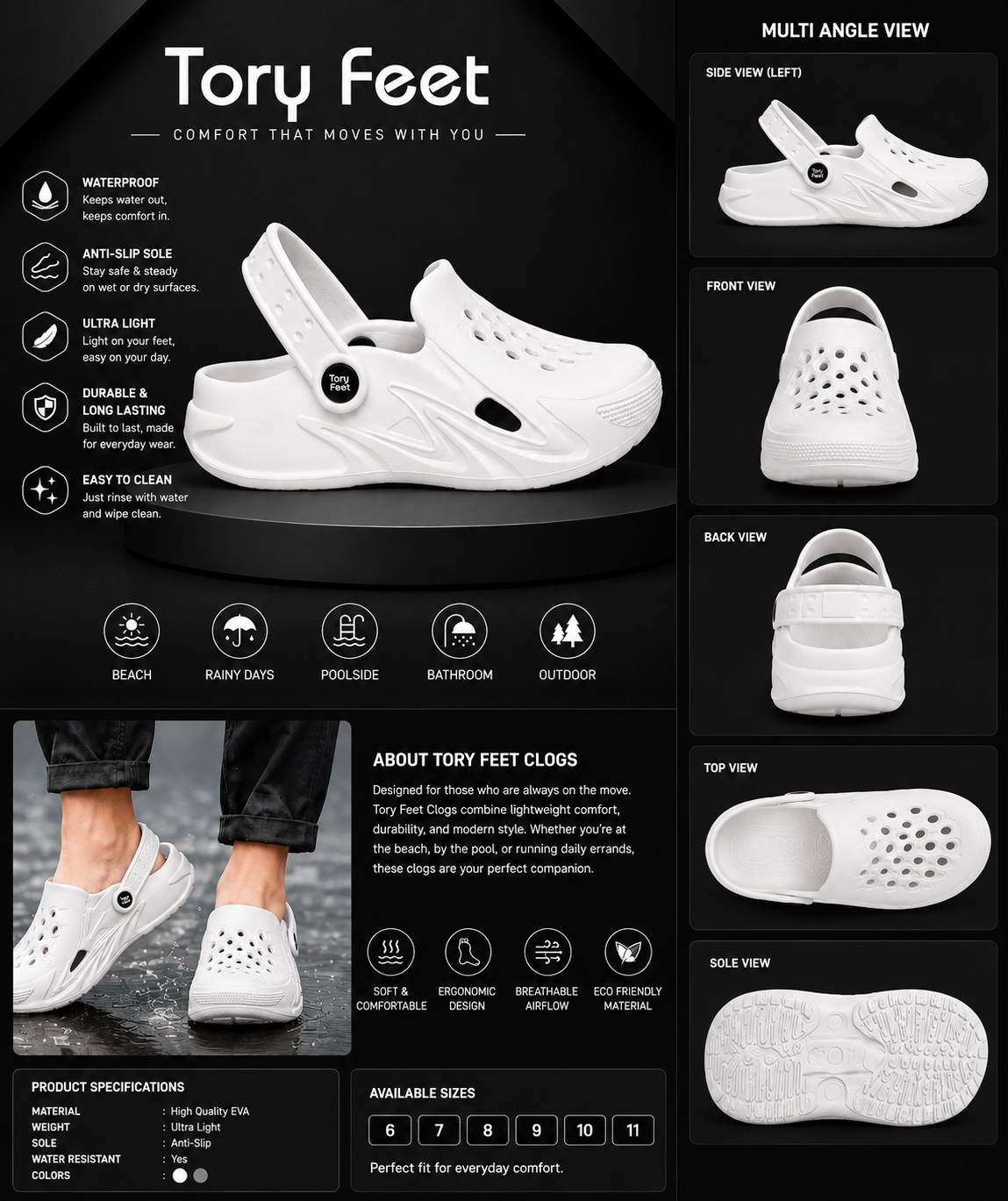 Clog 12806 - White