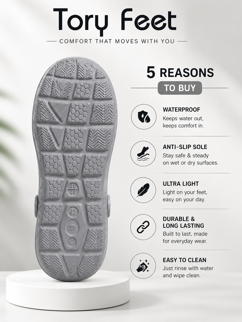 Clog 12806 - Grey
