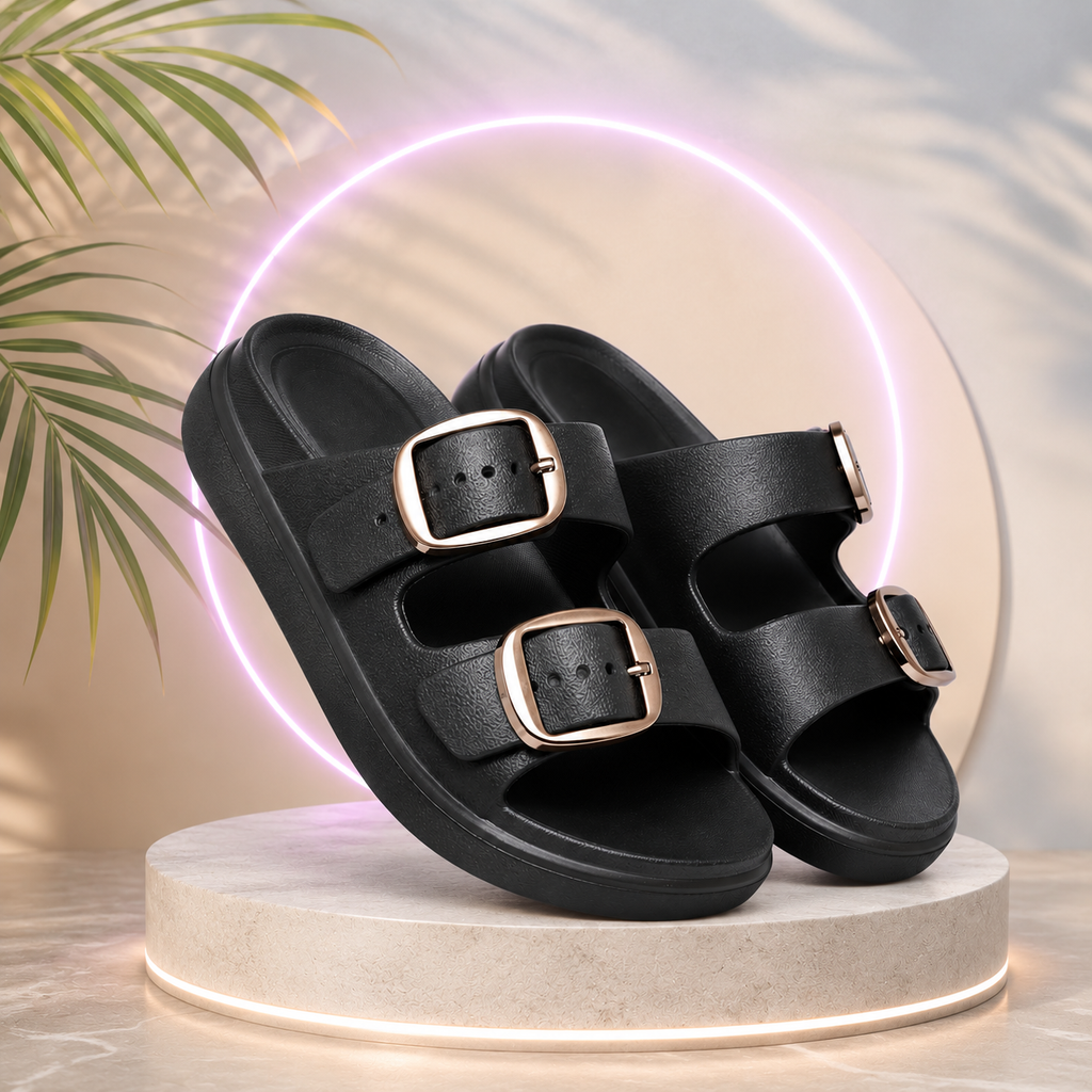 Classic Block Heels - Black