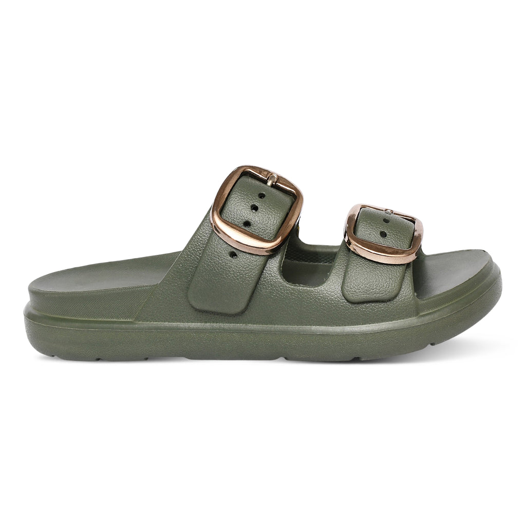 Pearl Block Heels - Green