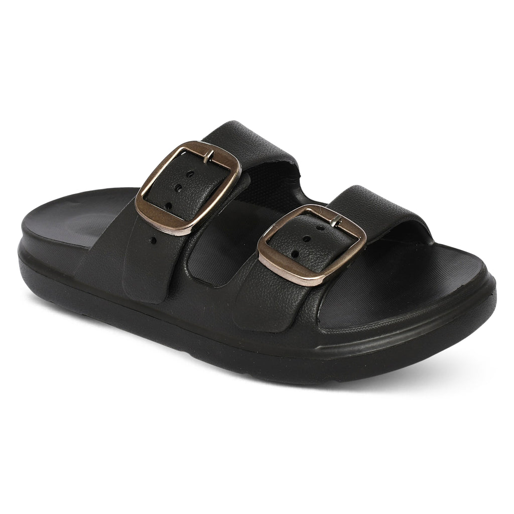 Pearl Block Heels - Black