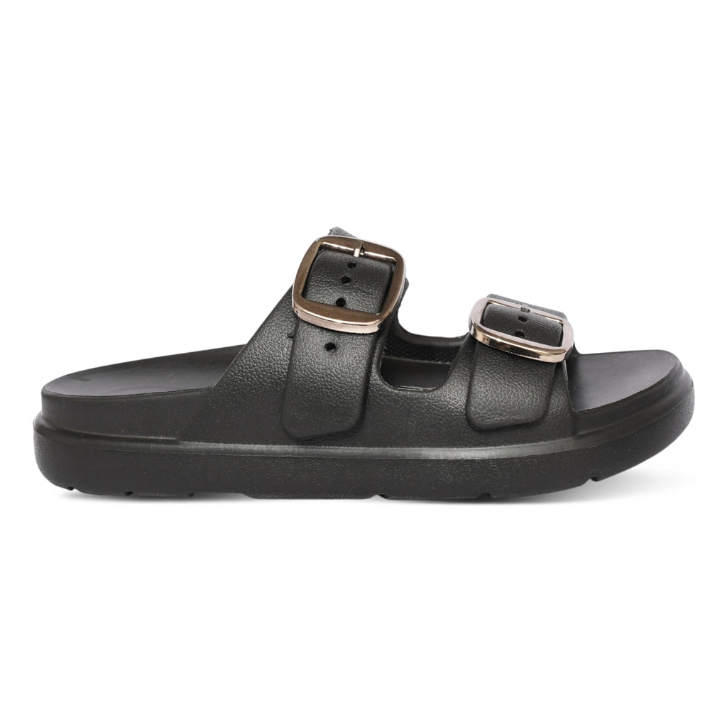 Pearl Block Heels - Black