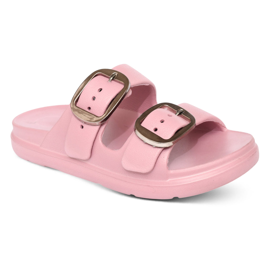 Pearl Block Heels - Pink