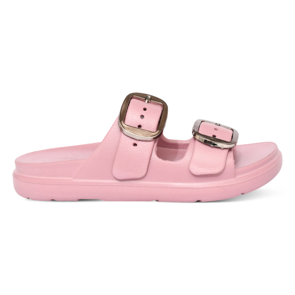 Pearl Block Heels - Pink