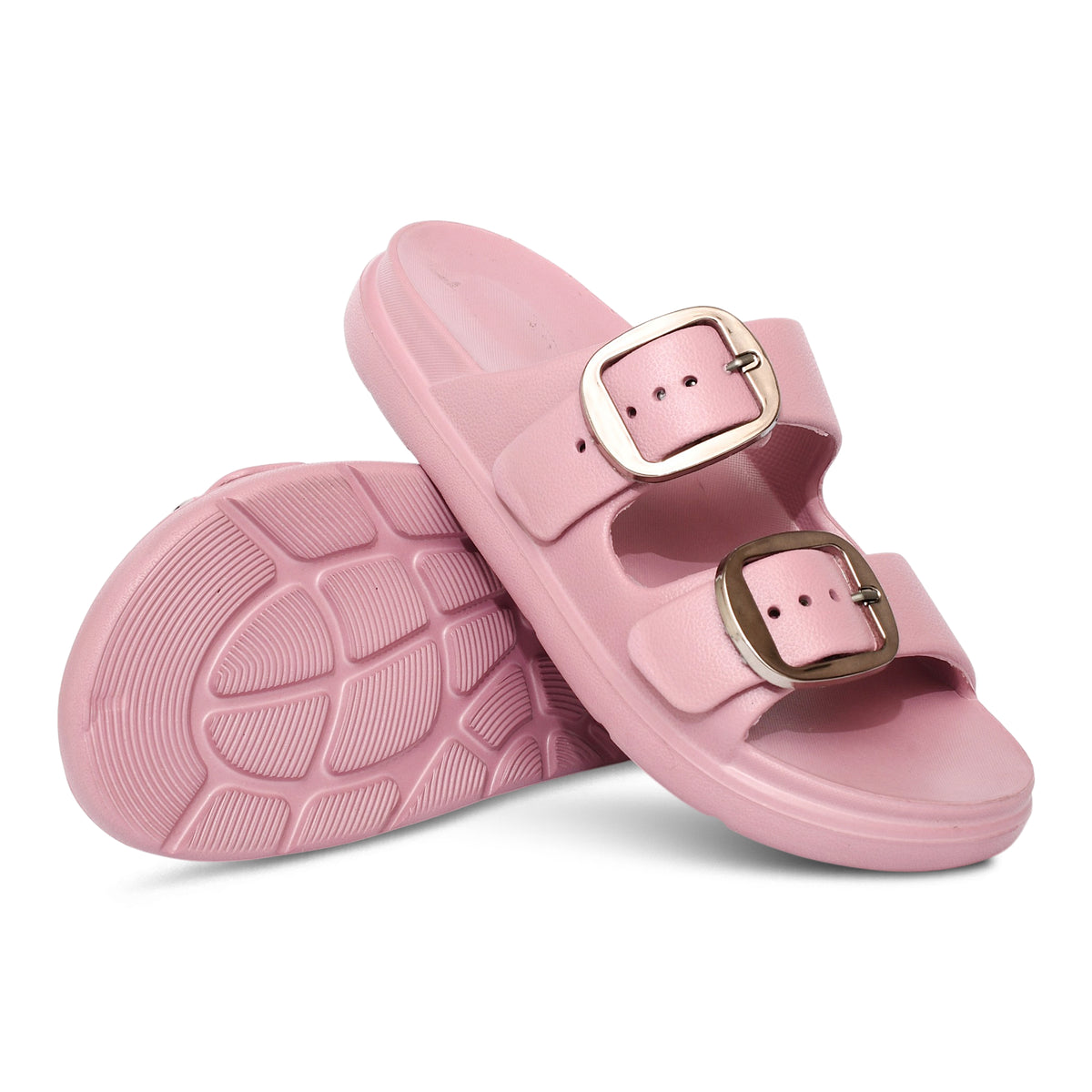 Pearl Block Heels - Pink