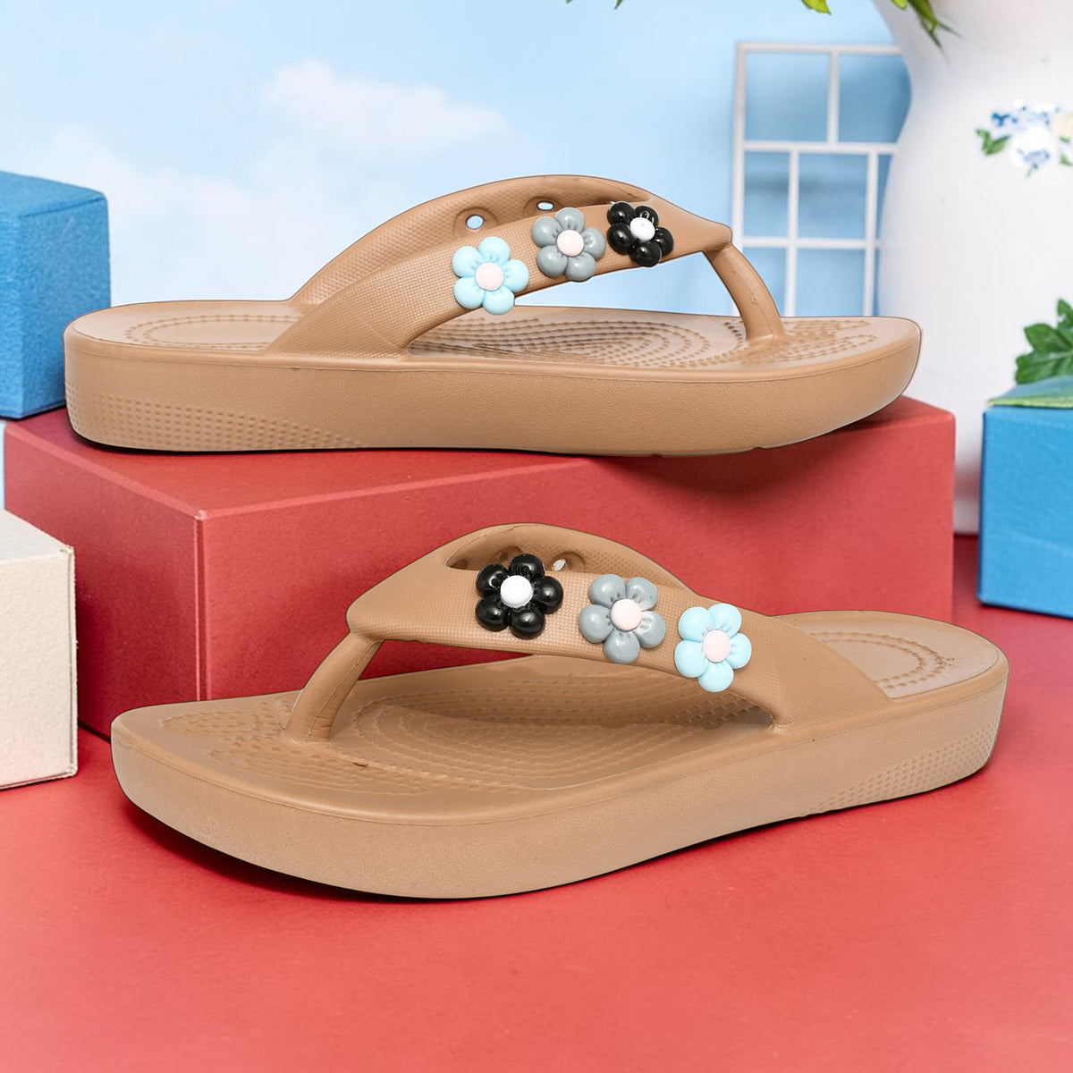 Angel Block Heels - Angel Beige