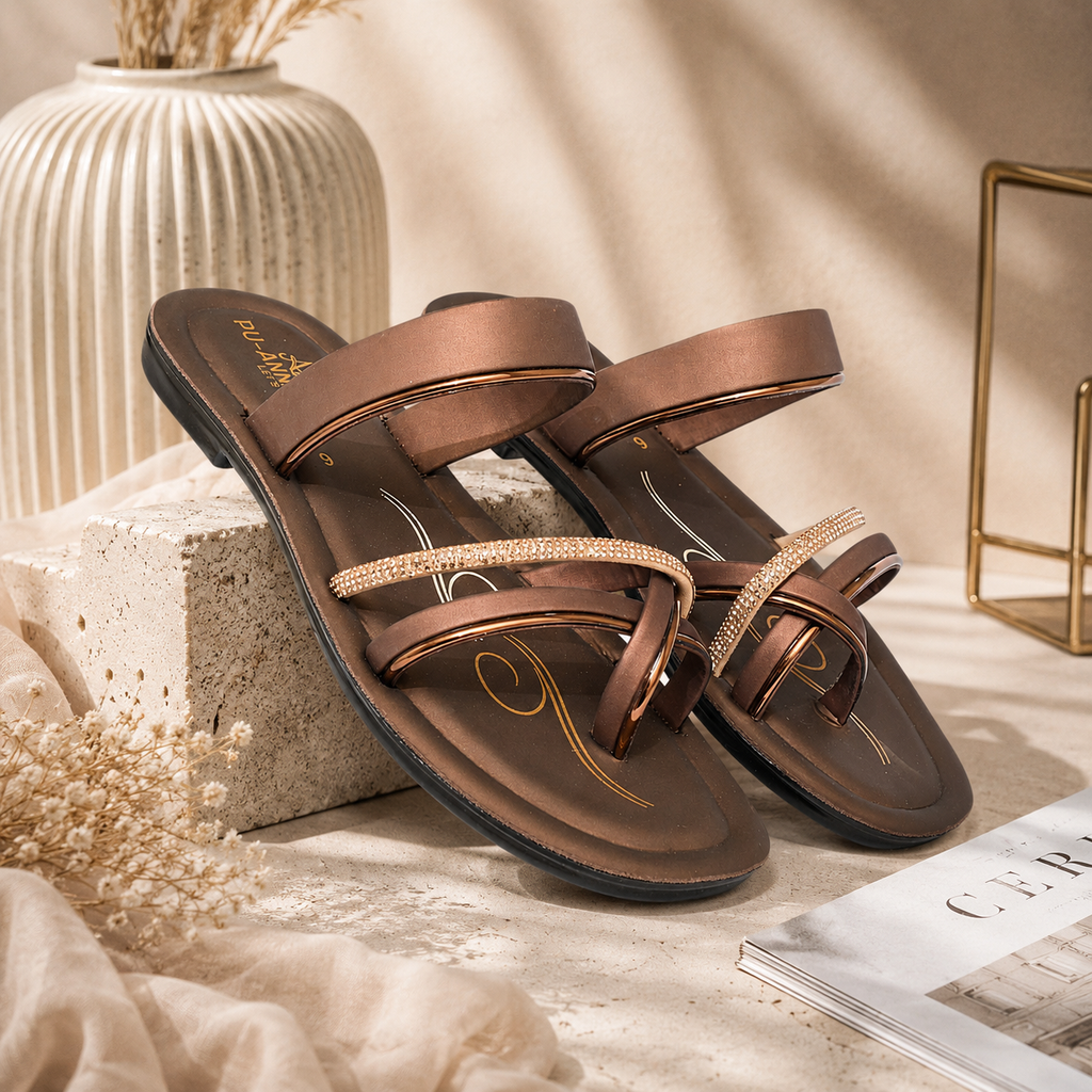 Palak PU Sandals - Default